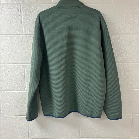 J.Crew Green Snap Button Henley Fleece Pullover Size XL - Picture 4 of 4